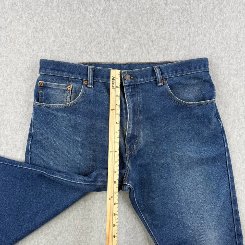 Levis Jeans Mens 38x29 (Fits 38x27) Dark Wash 517 Bootcut Western‎ Cowboy Denim
